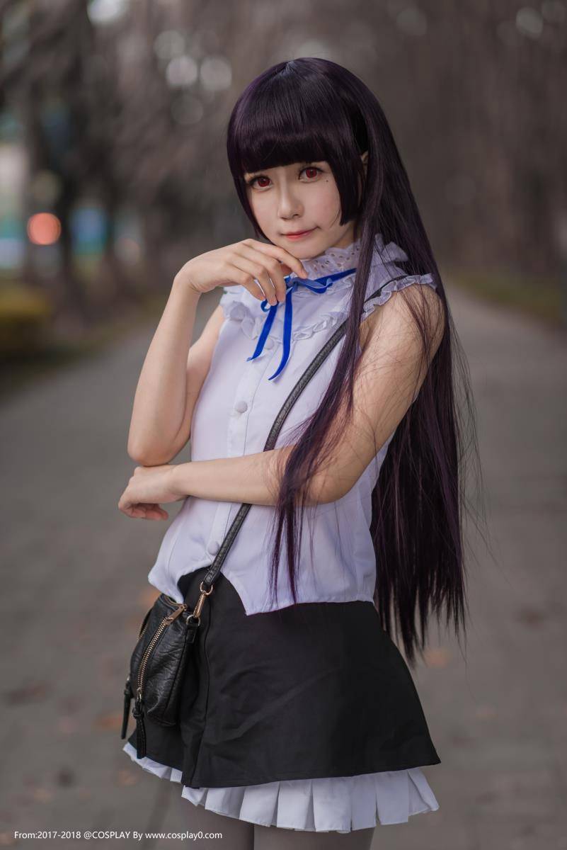 Cosplay福利/白金x超萌五更琉璃黑猫丝袜美腿诱惑Cosplay图片