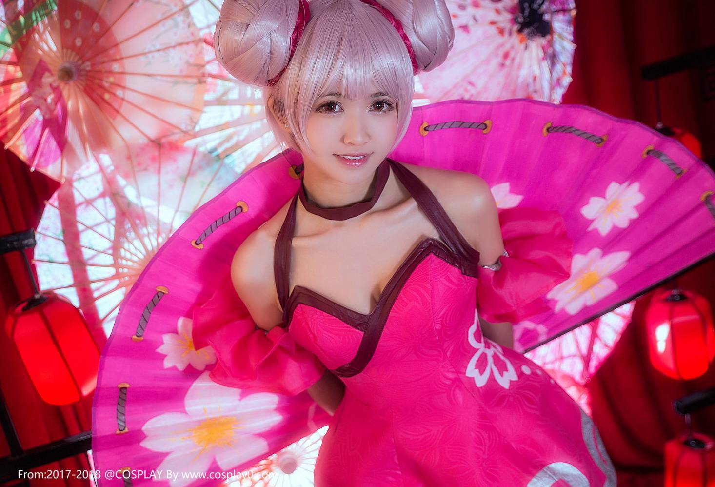 Cosplay福利/鳗鱼霏儿&大肉丸aimee王者荣耀大乔小乔姐妹花Cos图片