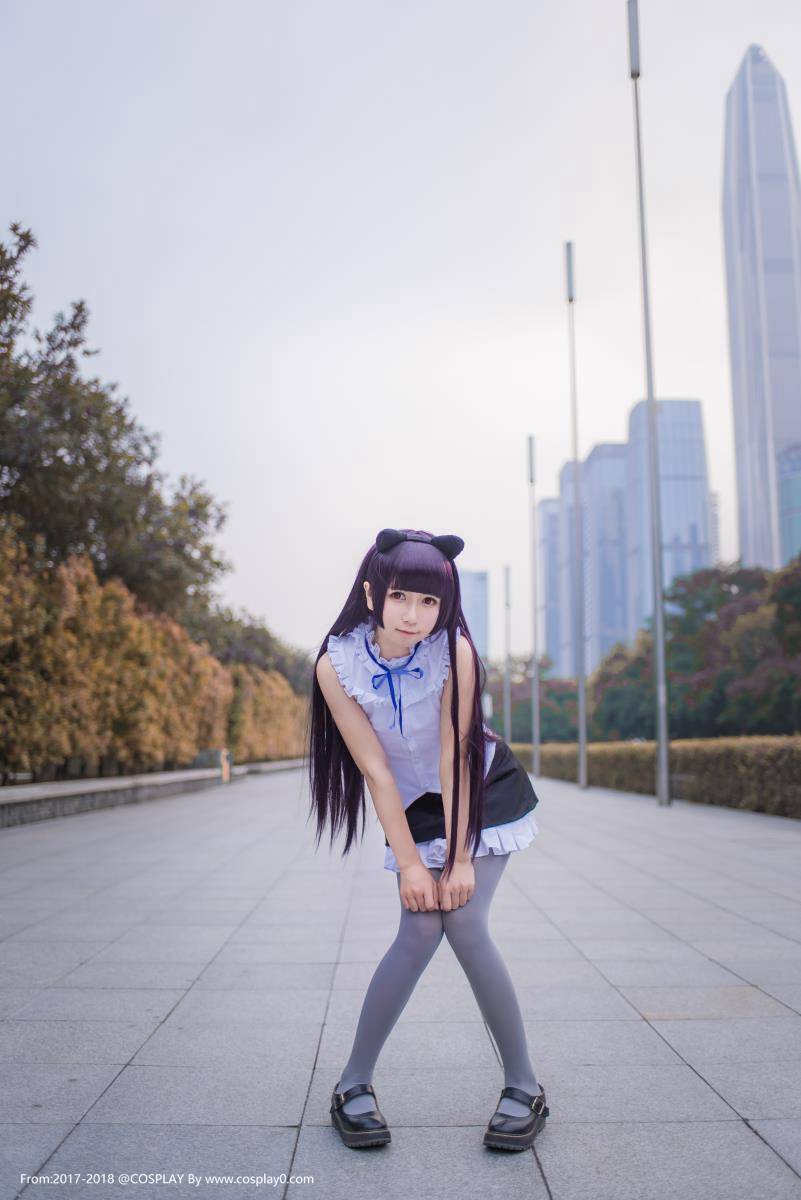 Cosplay福利/白金x超萌五更琉璃黑猫丝袜美腿诱惑Cosplay图片