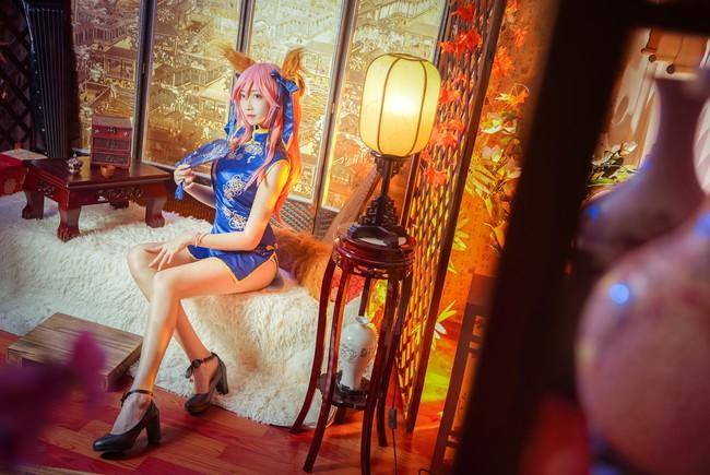 Cosplay福利/玉藻前 旗袍美女 Cn：阿八八八w