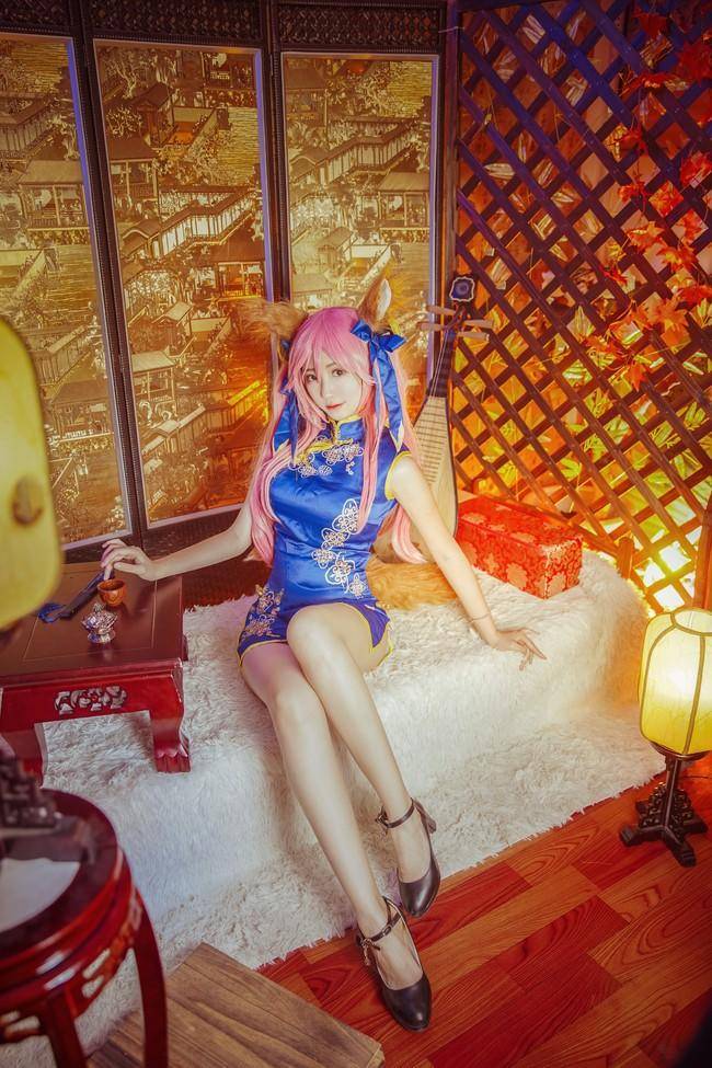 Cosplay福利/玉藻前 旗袍美女 Cn：阿八八八w