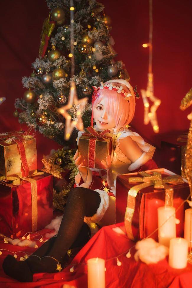Cosplay福利/拉姆圣诞装cos Cn：千反田甜子