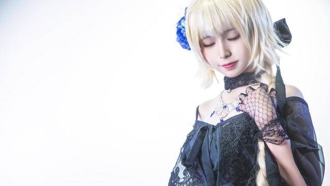 Cosplay福利/贞德黑丝绝对领域 Cn：肃雨雨雨