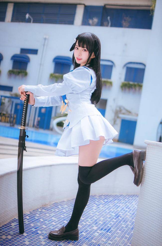 Cosplay福利/碧蓝航线 鸟海cosplay美腿绝对领域