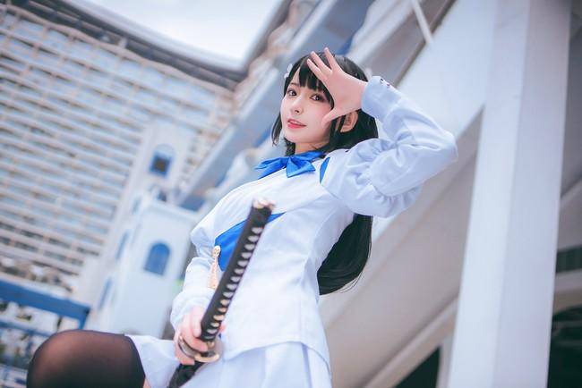 Cosplay福利/碧蓝航线 鸟海cosplay美腿绝对领域