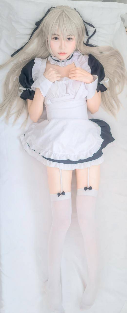 Cosplay福利/春日野穹 女仆白丝绝对领域腿控