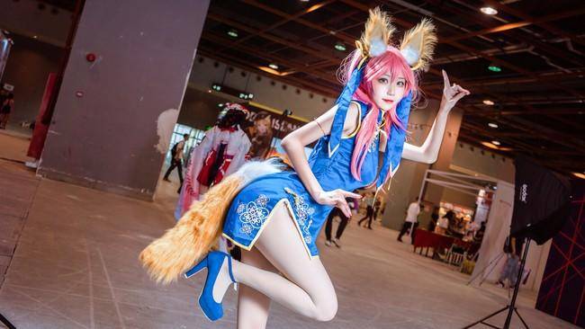 Cosplay福利/玉藻前cosplay场照 丝袜美腿