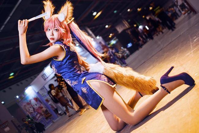 Cosplay福利/玉藻前cosplay场照 丝袜美腿
