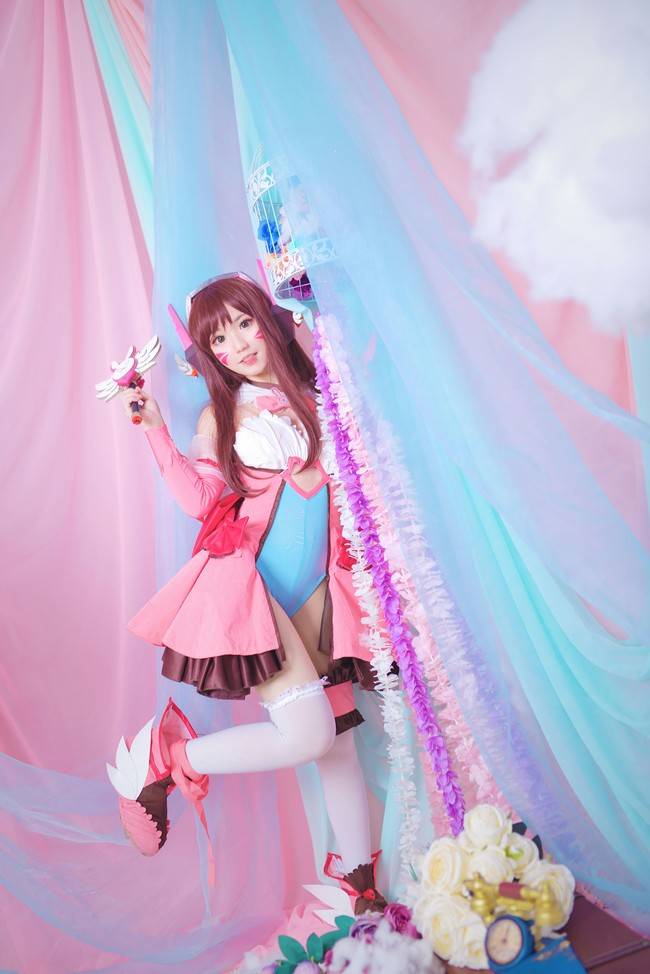 Cosplay福利/D.VA Cn：花柒