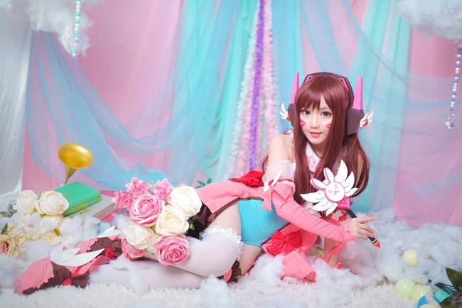Cosplay福利/D.VA Cn：花柒