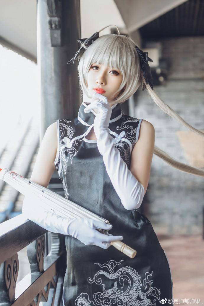 Cosplay福利/春日野穹 旗袍白丝