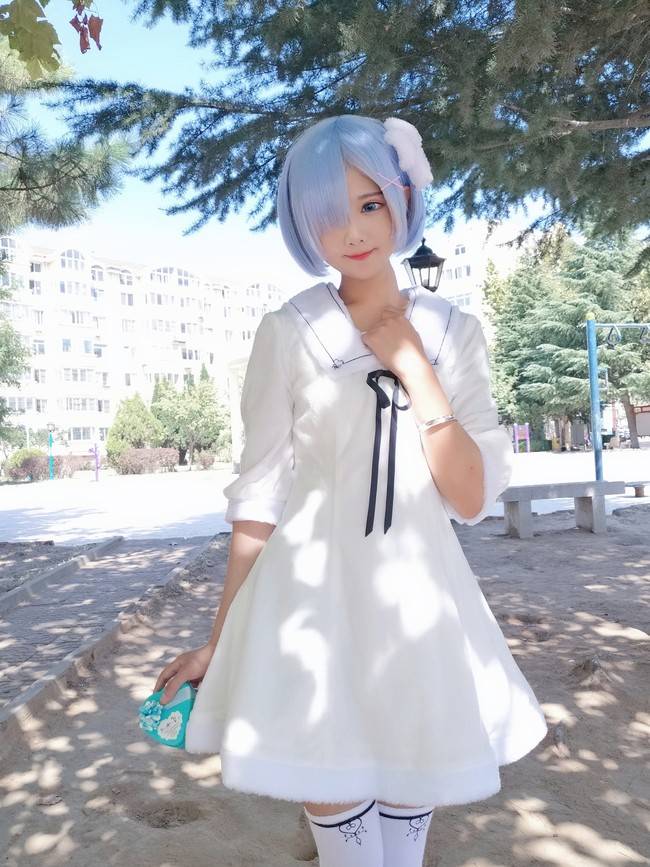 Cosplay福利/蕾姆 白丝绝对领域