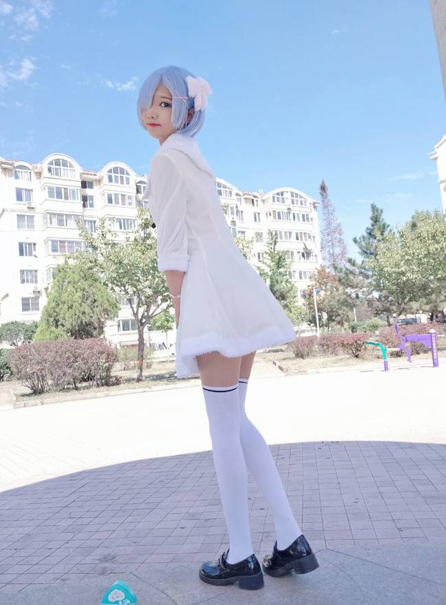 Cosplay福利/蕾姆 白丝绝对领域