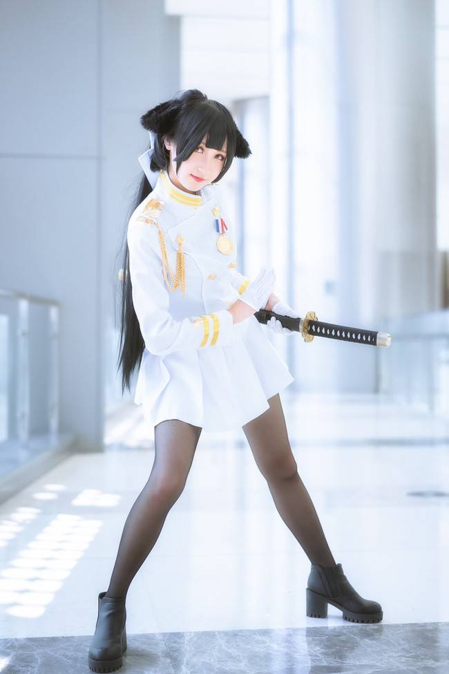 Cosplay福利/高雄獒黑丝美腿cos福利 Cn：芝士不想被吃