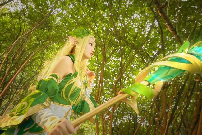 Cosplay福利/王昭君精灵公主cos Cn：三笑