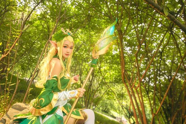 Cosplay福利/王昭君精灵公主cos Cn：三笑