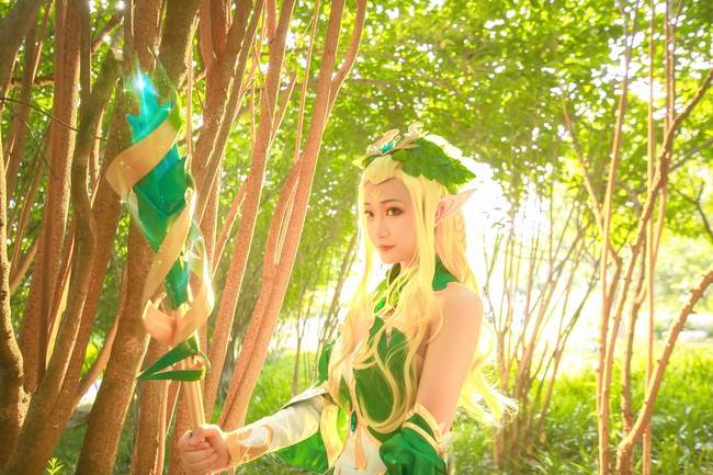 Cosplay福利/王昭君精灵公主cos Cn：三笑