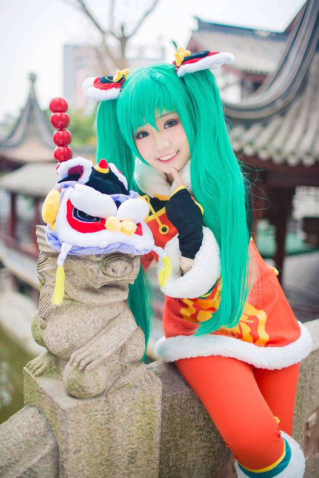 Cosplay福利/MIKU舞狮 Cn:修老虎