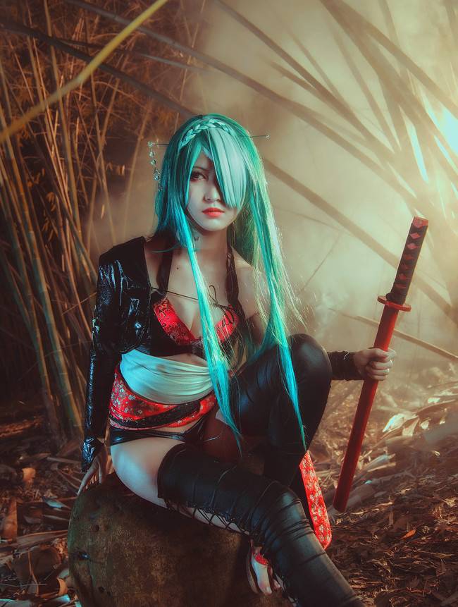 Cosplay福利/VOCALOID 角色:初音未来 Cn:素茶