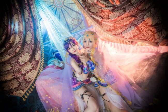 Cosplay福利/东条希 绚濑绘里cosplay Cn:豆尼玛 墨璃
