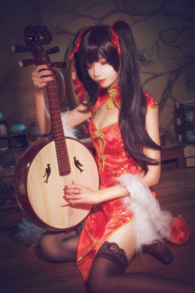 Cosplay福利/时崎狂三 黑丝旗袍 Cn:然理理