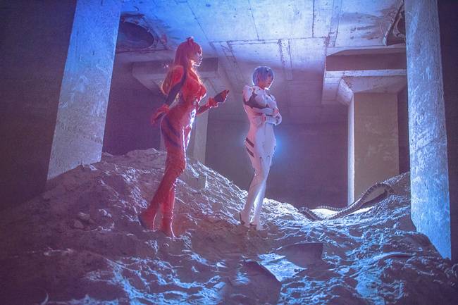 Cosplay福利/新世纪福音战士 明日香 凌波丽 Cn:桃昔