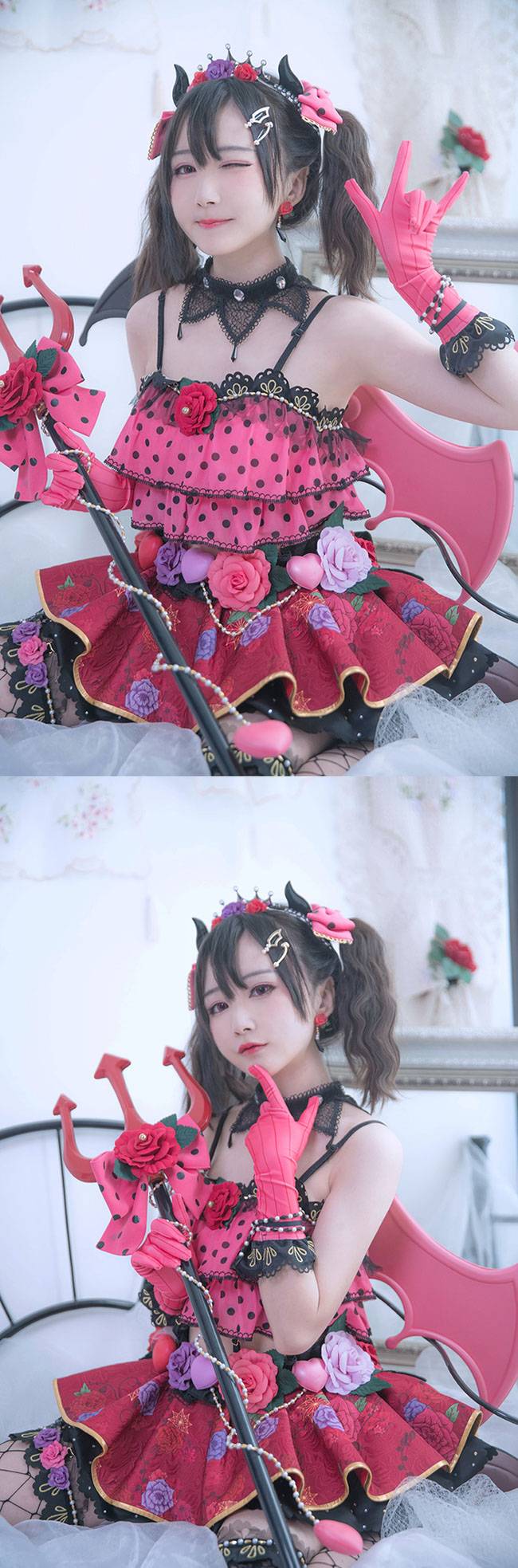 Cosplay福利/矢泽妮可 网袜cos Cn:矮乐多Aliga