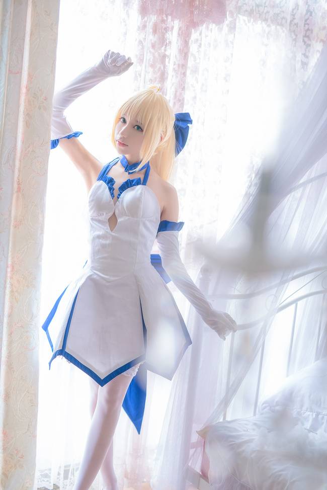 Cosplay福利/saber白丝 Cn:阿尔托利亚·潘德拉贡