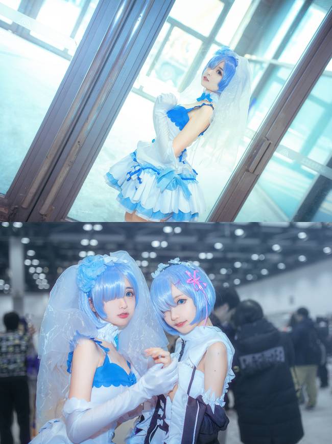 Cosplay福利/蕾姆 婚纱照 Cn:溢灯灯
