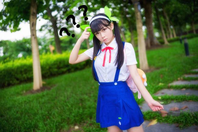 Cosplay福利/物语系列 角色:八九寺真宵 Cn:鬼畜猫w-