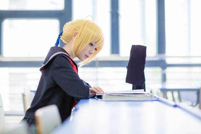 Cosplay福利/Fate/Stay Night 角色:Saber Cn:子楚