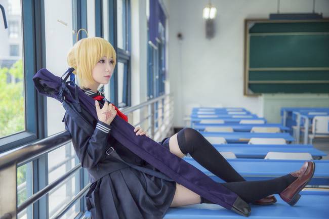 Cosplay福利/Fate/Stay Night 角色:Saber Cn:子楚