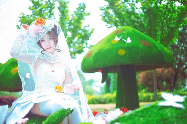 Cosplay福利/王者荣耀 角色:小乔 Cn:白邪