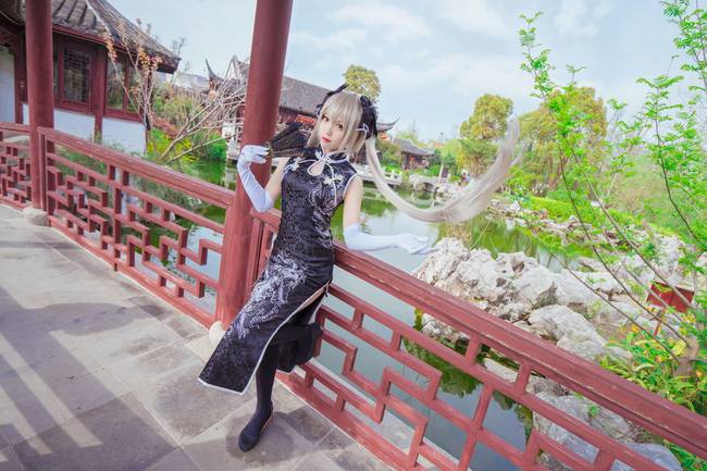 Cosplay福利/穹妹黑旗袍