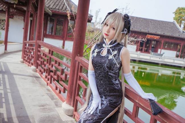 Cosplay福利/穹妹黑旗袍