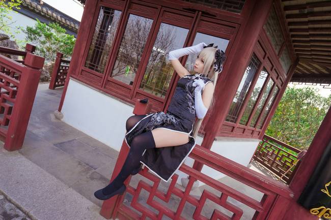 Cosplay福利/穹妹黑旗袍