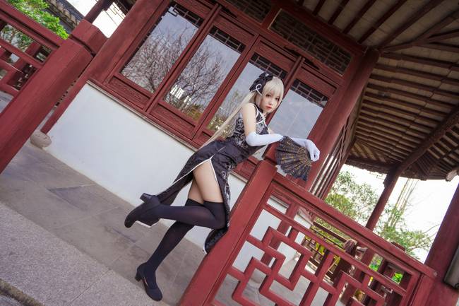 Cosplay福利/穹妹黑旗袍