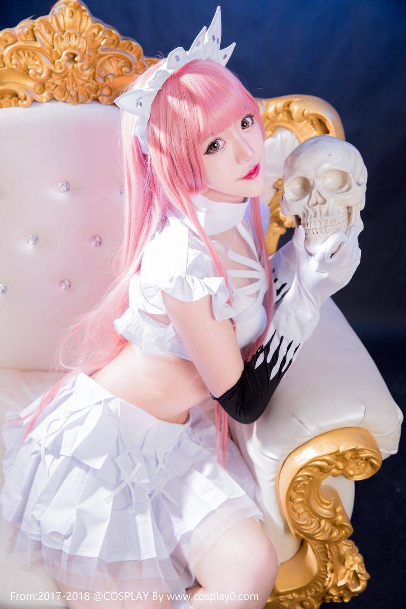 Cosplay福利/斗鱼美女主播伊珞瞳Cosplay梅芙白丝御姐控福利图