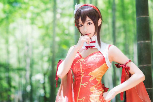 Cosplay福利/VOCALOID 角色:乐正绫 Cn:ECHO丶艾可