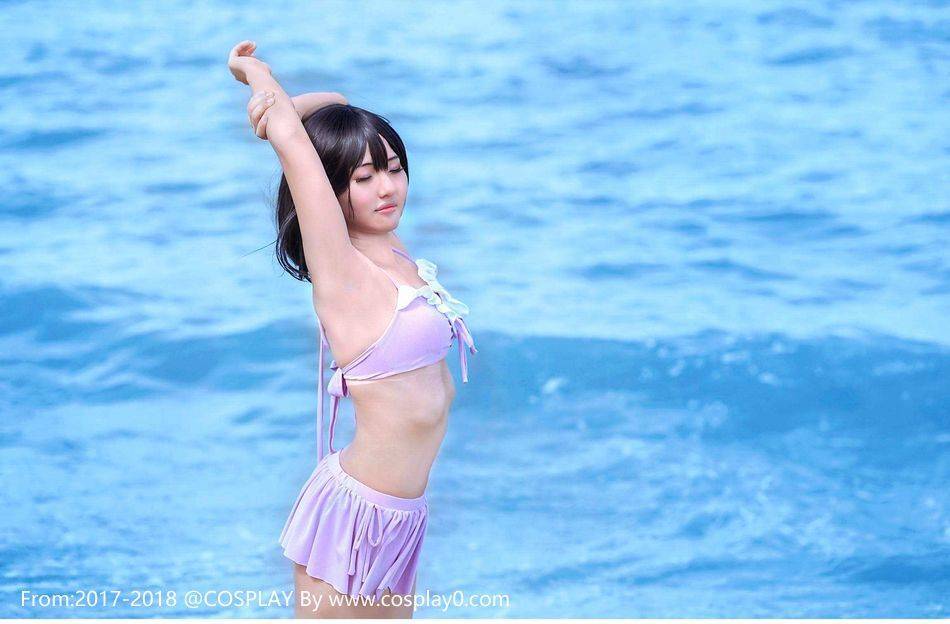 Cosplay福利/妖怪名单 郭双Cos绝对领域萌妹子内衣泳装