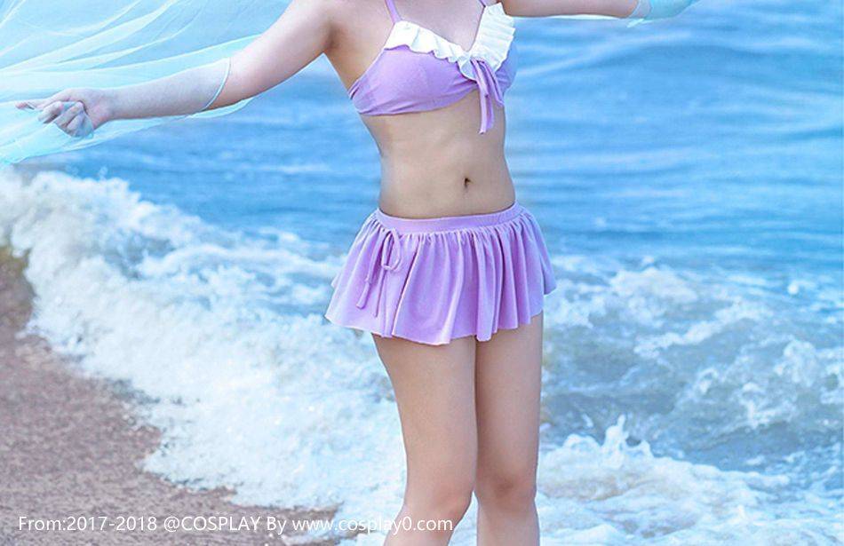 Cosplay福利/妖怪名单 郭双Cos绝对领域萌妹子内衣泳装