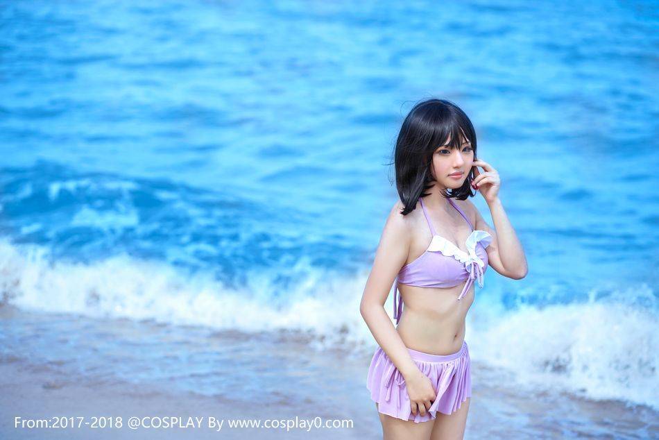 Cosplay福利/妖怪名单 郭双Cos绝对领域萌妹子内衣泳装