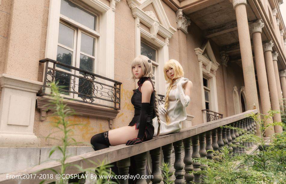 Cosplay福利/旗袍姐妹花贞德alter同人Cosplay