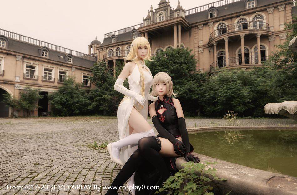 Cosplay福利/旗袍姐妹花贞德alter同人Cosplay