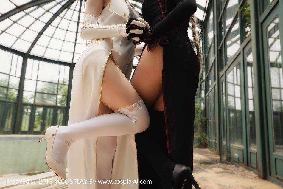 Cosplay福利/旗袍姐妹花贞德alter同人Cosplay