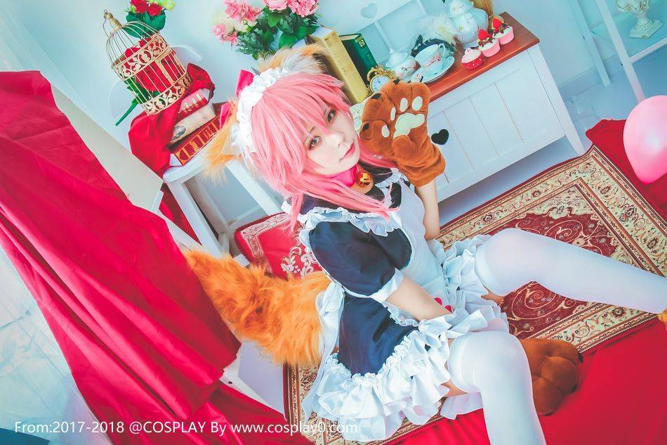 Cosplay福利/绝对领域玉藻猫白丝Cosplay