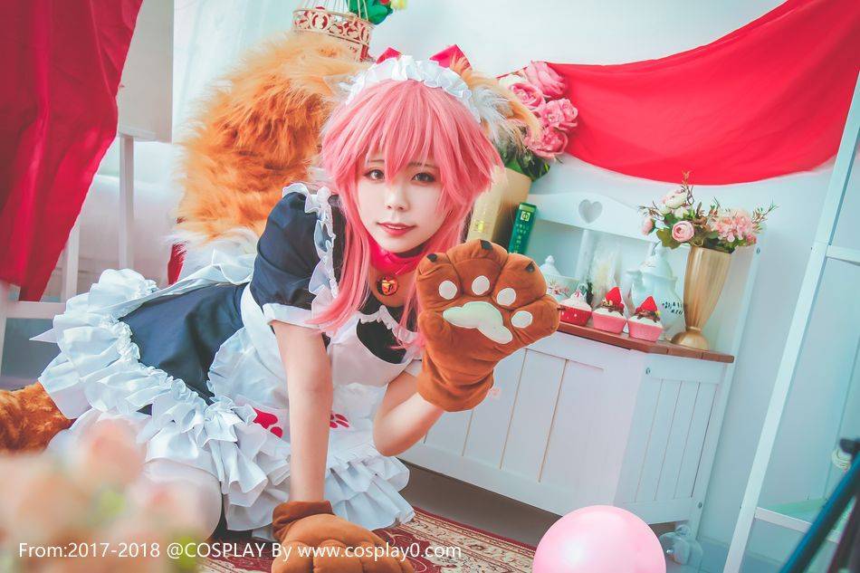 Cosplay福利/绝对领域玉藻猫白丝Cosplay