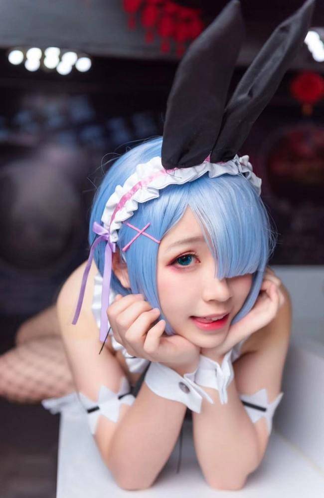 Cosplay福利/雷姆网袜福利cos Cn:小闻筒子