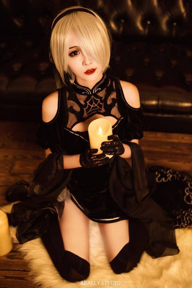 Cosplay福利/尼尔机械纪元2B小姐姐cos正片 咸鱼33