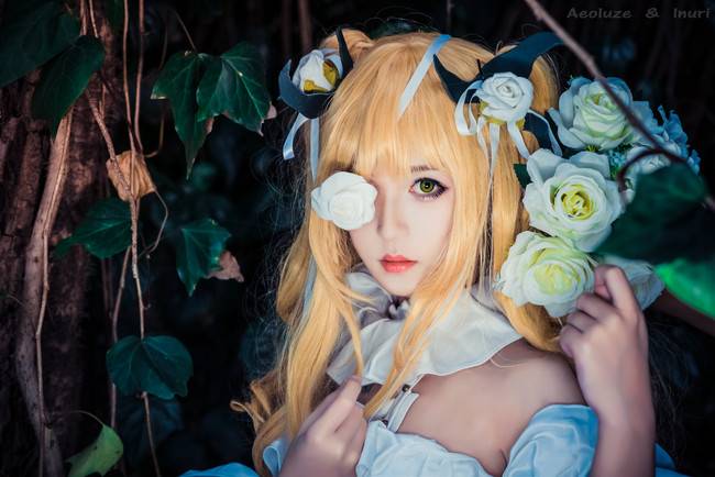 Cosplay福利/蔷薇少女 角色:雪华绮晶 Cn:犬里